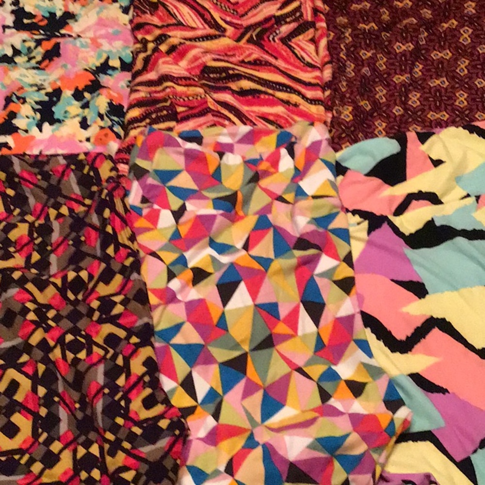Lularoe. Six pair of tall and curvy leggings